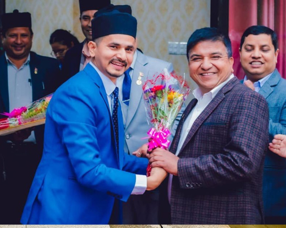 Welcoming friend of the Lions Club.